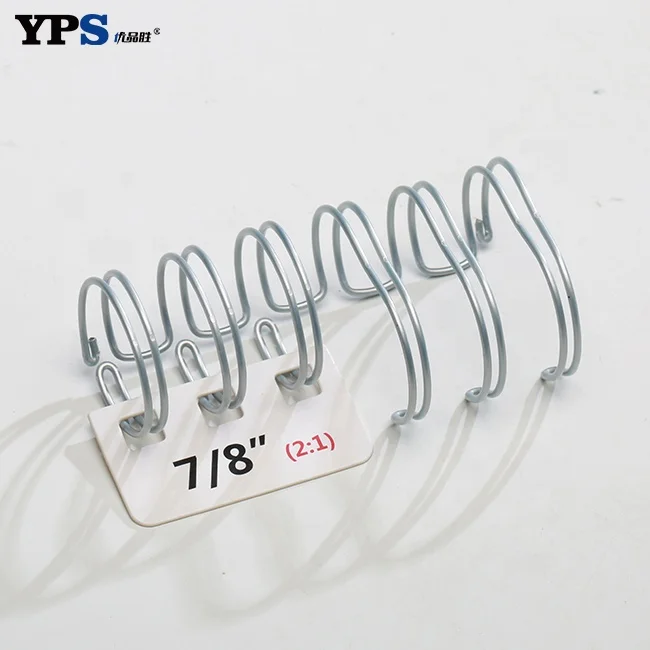 Sliver Color Nylon Coated Pre-cut Double Loops Binding Wire O for Paperback Book Binding