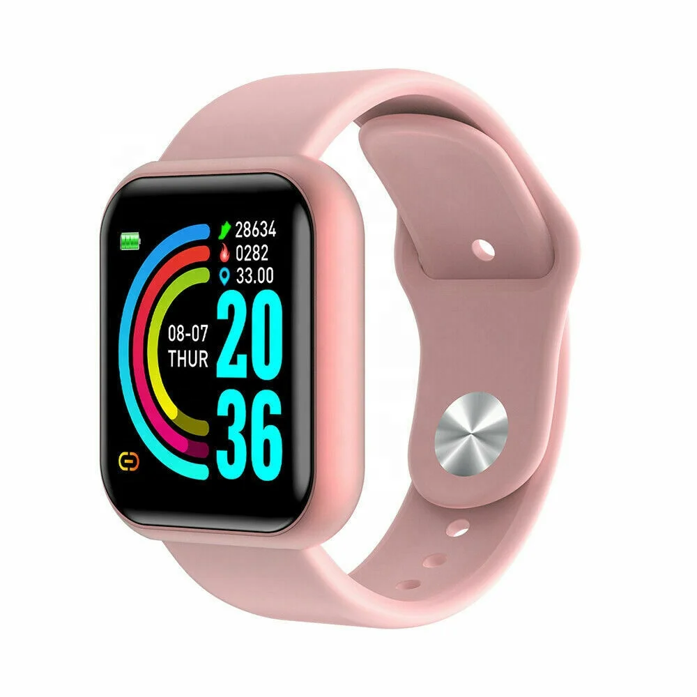 
Multi Colored D20 Pro Y68 IP67 Smartwatch Monitor Blood Pressure Sports Tracker 2020 Sport Smart Watch for Men Women Kid 
