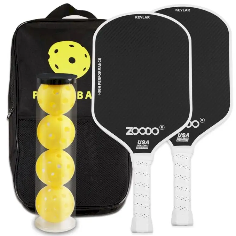 Оптовая продажа розовая ракетка ZOODO Pickleball новый дизайн с полимерной сердцевиной мощностью 16 мм бестселлер