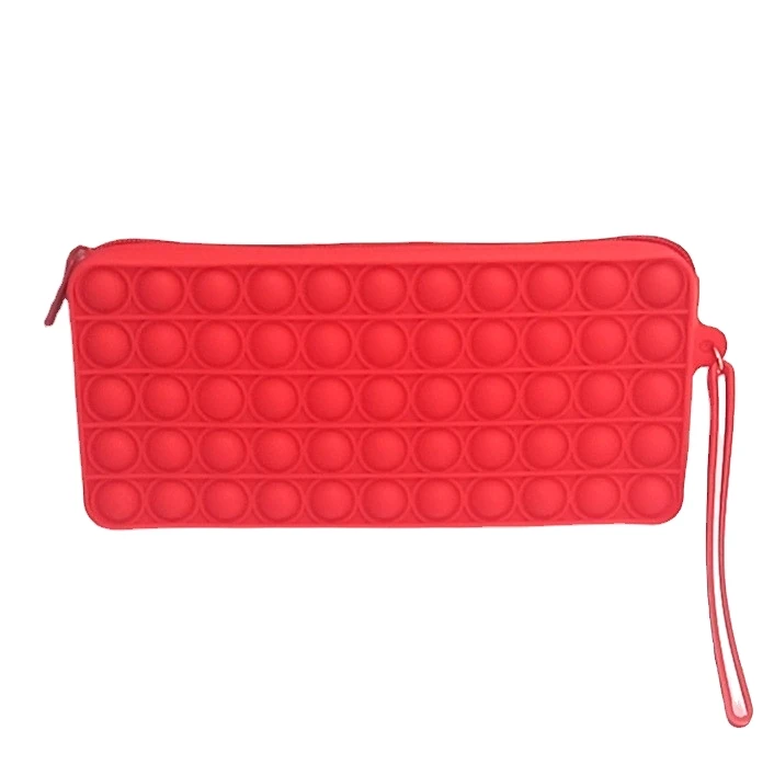 Push bubble silicone fidget toy purse kids pop it purse