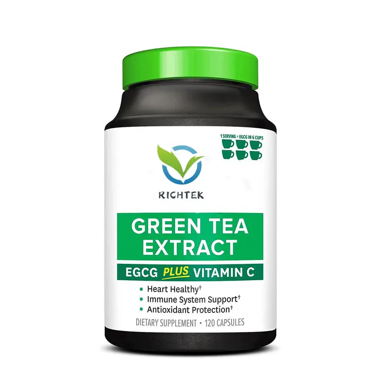 Oem Herbal Supplement Herb Tea Polyphenols 98% Green Tea Extract Green Tea Extract Capsule Fast