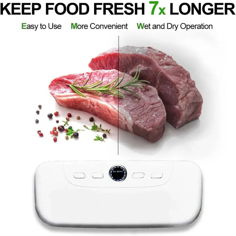 Высокое качество вакуума низкой температуры ручной небольшой автоматический портативный пищевое вакуумное герметичное хранилище для дома