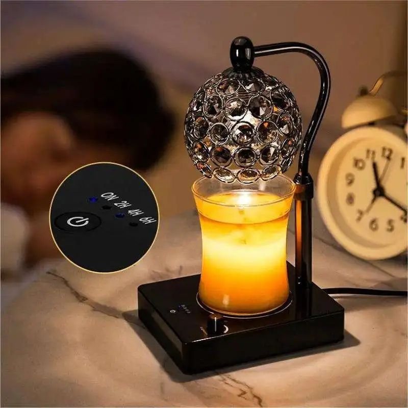 Candle Warmer Lamp Dimmer Candle Light Electric Button Aurora Rotatable Design Warmer Lamp Home Decor Aromatherapy Table Lamp