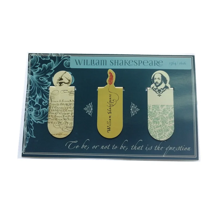 Magnet Custom Bookmark Customized Durable Waterproof Christmas Craft Paper Clip Bookmarks Unique Stationery Magnetic Stickers