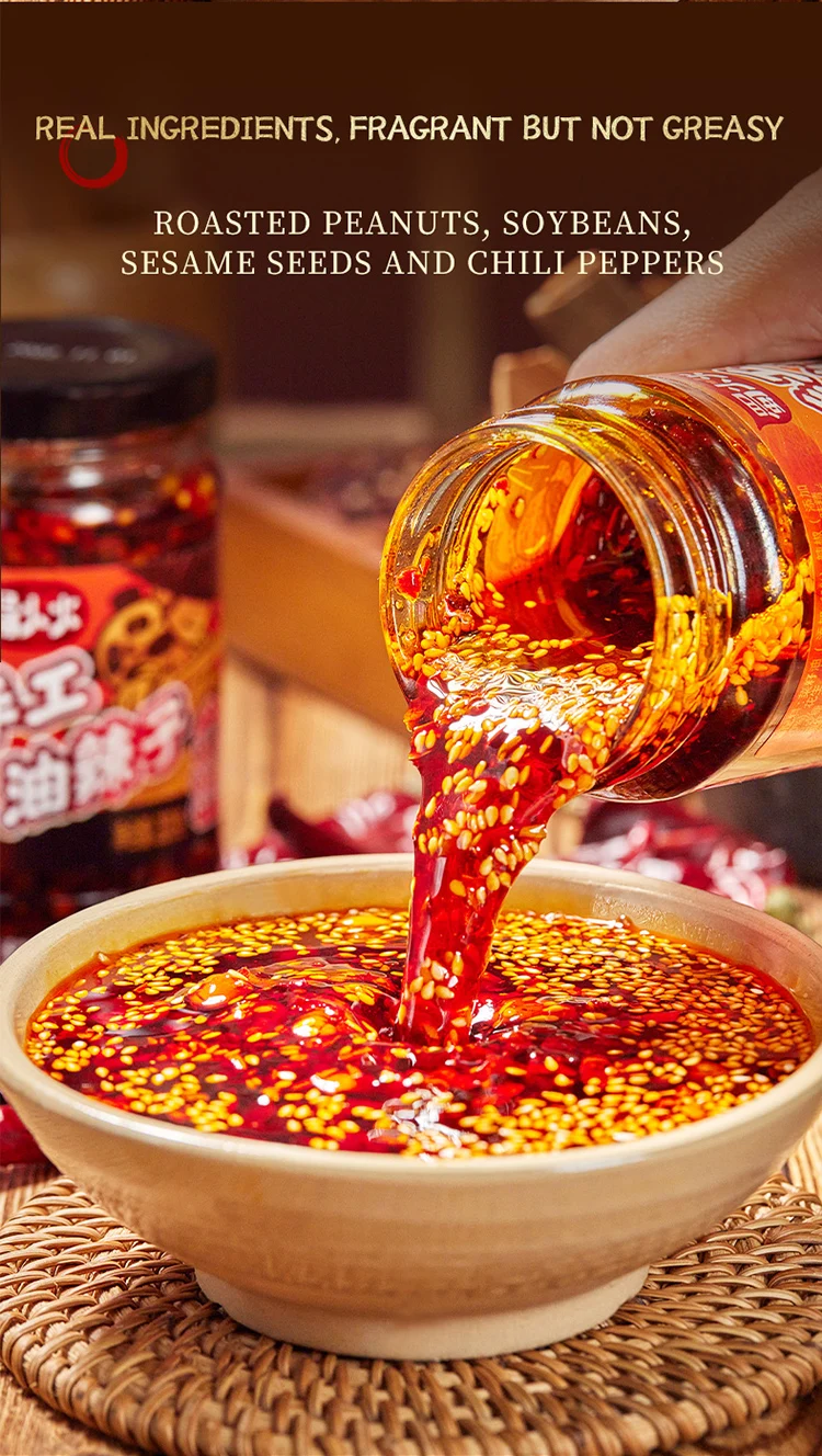 Jixiangju Factory Wholesale Sichuan Spicy garlic peanuts red chili oil manufacturer