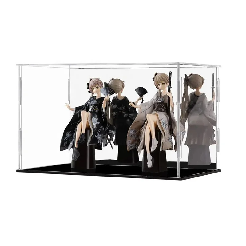 Good quality high demand durable customized apex tobacco shop white clear acrylic display pyramid loose stone box