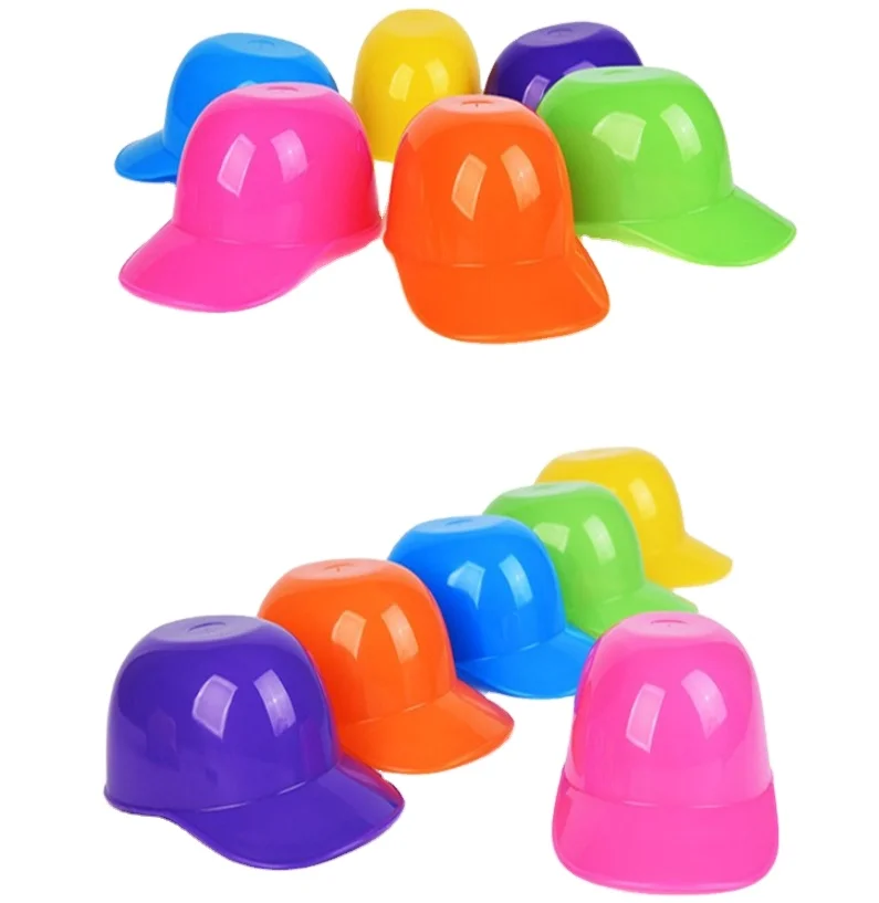 PP Plastic Batting Helmet Ice Cream Snack Bowl Sundae Snack Bowl Helmet Baseball Helmet Ice Cream Bowl