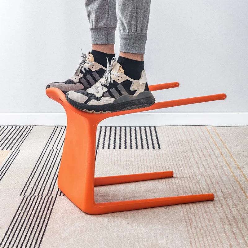 leisure nordic dining chair living room chair Polypropylene no back rest stool modern home furniture waterproof