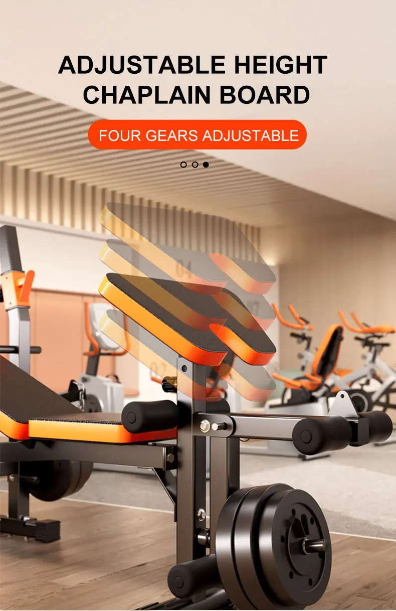 Fitness Equipment Strength Barbell Weight Bench Multi-Function Barbell Weight Lifting Power Rack Weight Bench