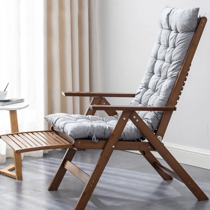 Фабрика производит уличные бамбуковые складные стулья с подставкой для ног оптом