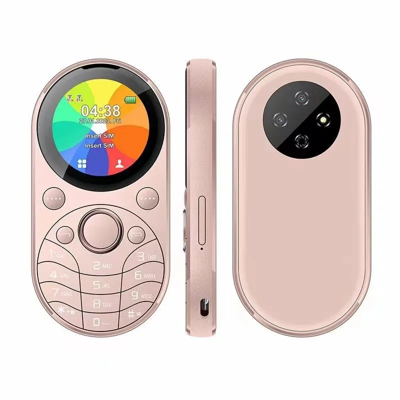 2024 i15 mini Oval Small Mobile Phone Dual SIM GSM 1.39 inch Screen Speed Dial Magic Voice Blacklist Vibration FM Radio Type-C