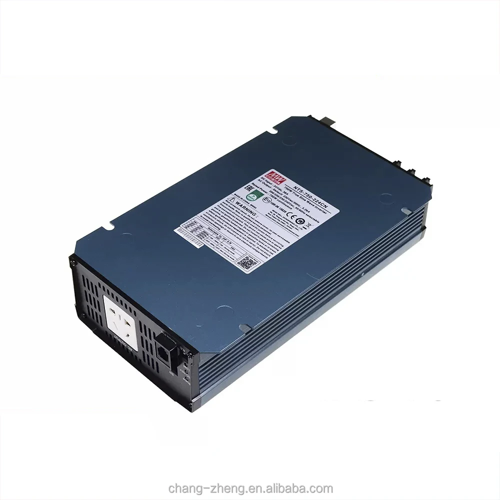 Meanwell NTS-750 750W Pure Sine Wave DC to Ac Home Car Power Inverter DC 12V 24V 48V to AC 200V 220V 230V 240V Solar Inverter