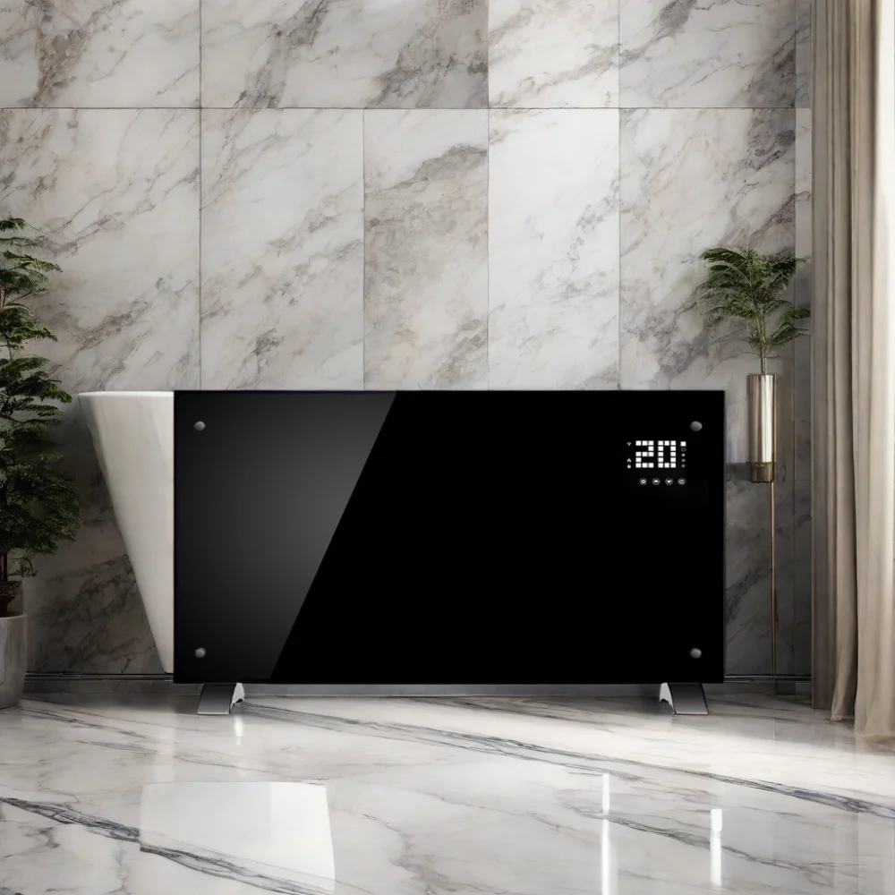 2024 лучший Электрический нагреватель для стеклянной панели 2000 Вт инфракрасный конвектор дома и ванной комнаты сертифицированный Rohs