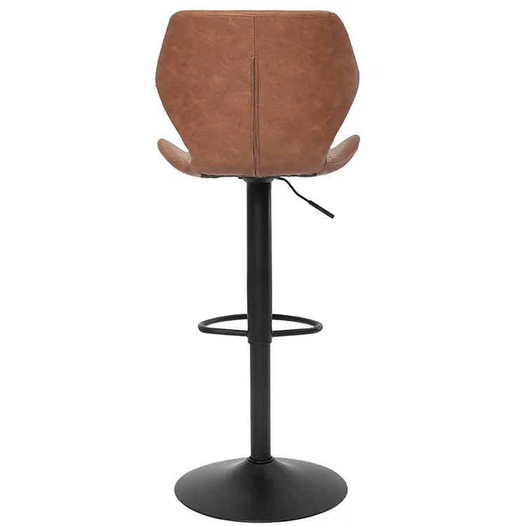 Современный винтажный замшевый тканевый регулируемый барный стул, поворотный стул, высокий стул для кухни