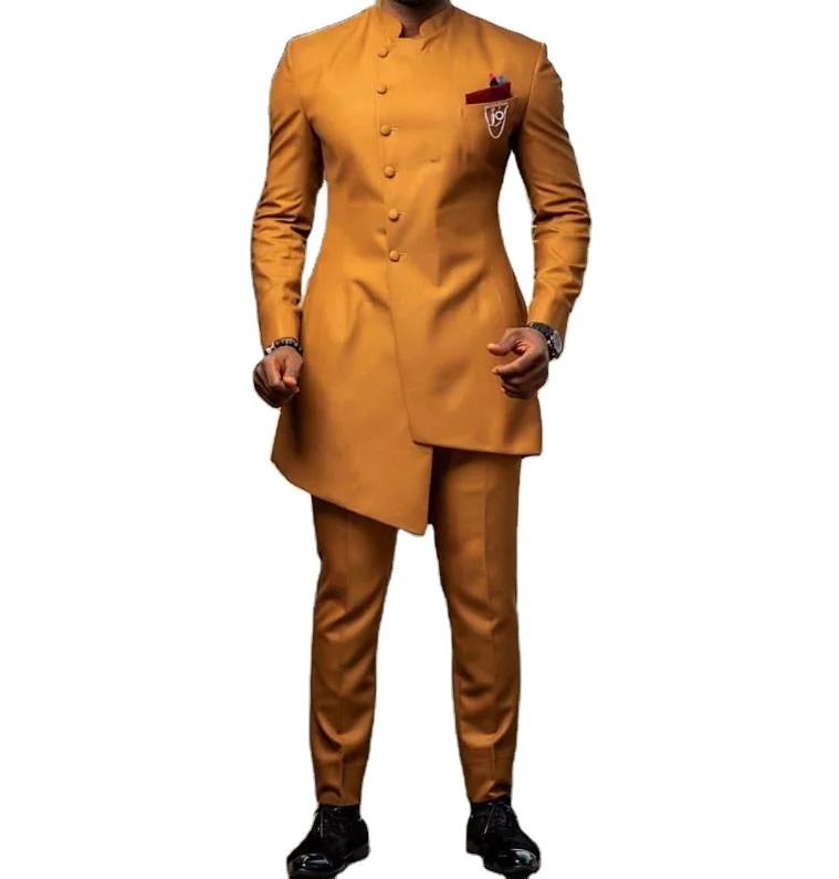 Suits for Men Groom Tuxedo Indian Wedding Wear Casual Man Blazer Men solid Suit Slim Wedding Suits (Jacket+Pants) 10%