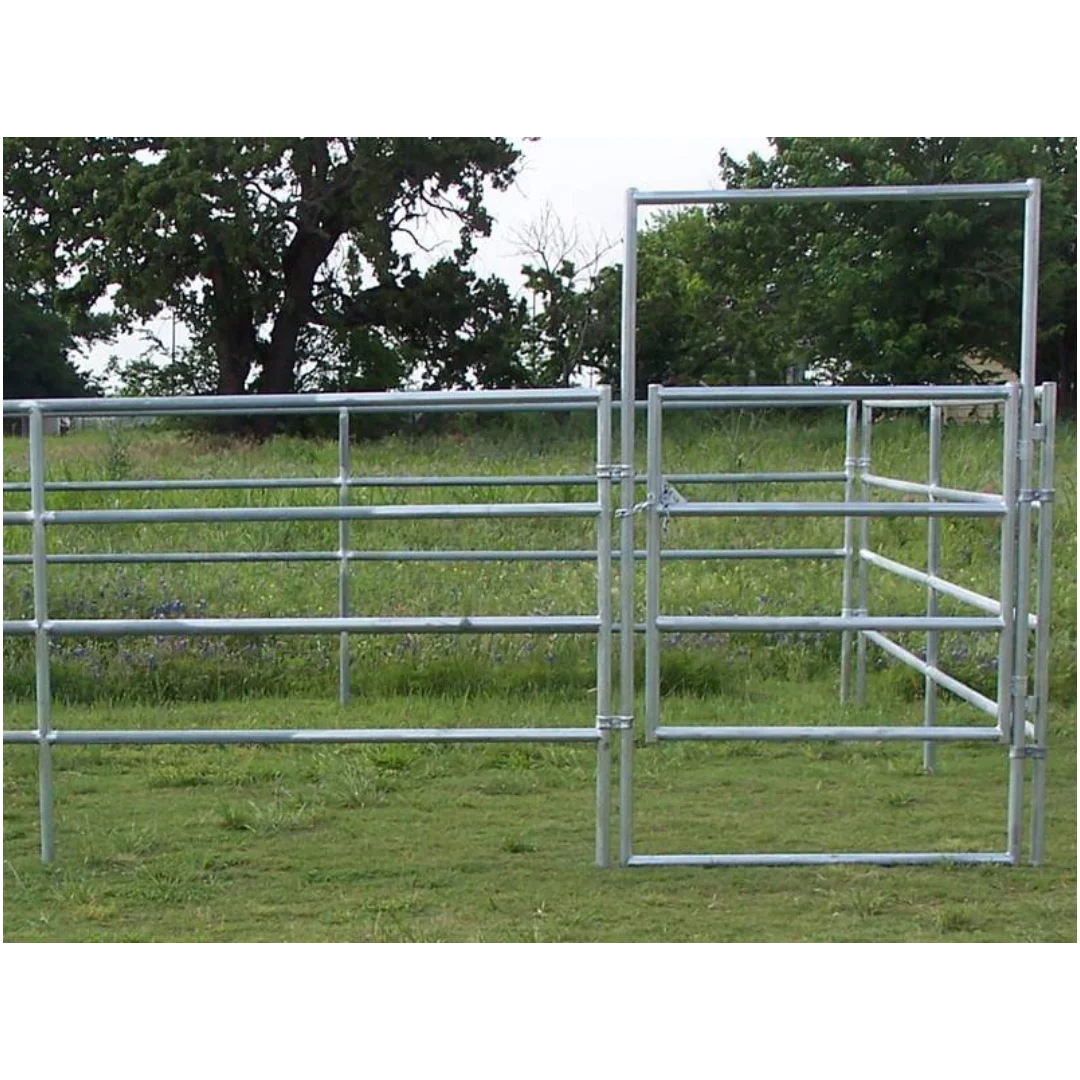 Hot Dipped Galvanized Corral Panels PVC Steel Frame Metal Livestock Fence for Cattle Sheep Horse 3D Modeling Service Available
