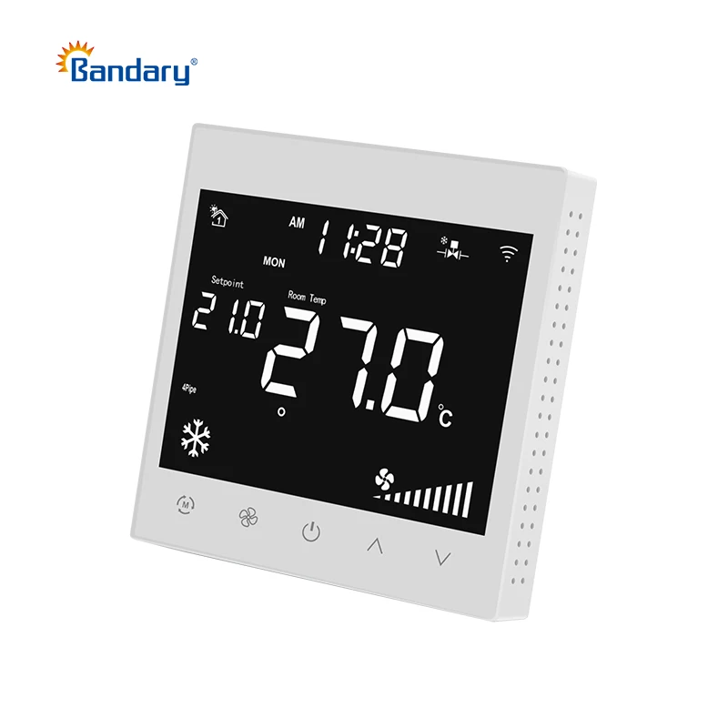 Tuya WiFi Smart Thermostat Central Air Conditioner Thermostat Temperature Controller 3 Speed Fan Coil HVAC Modbus Thermostat
