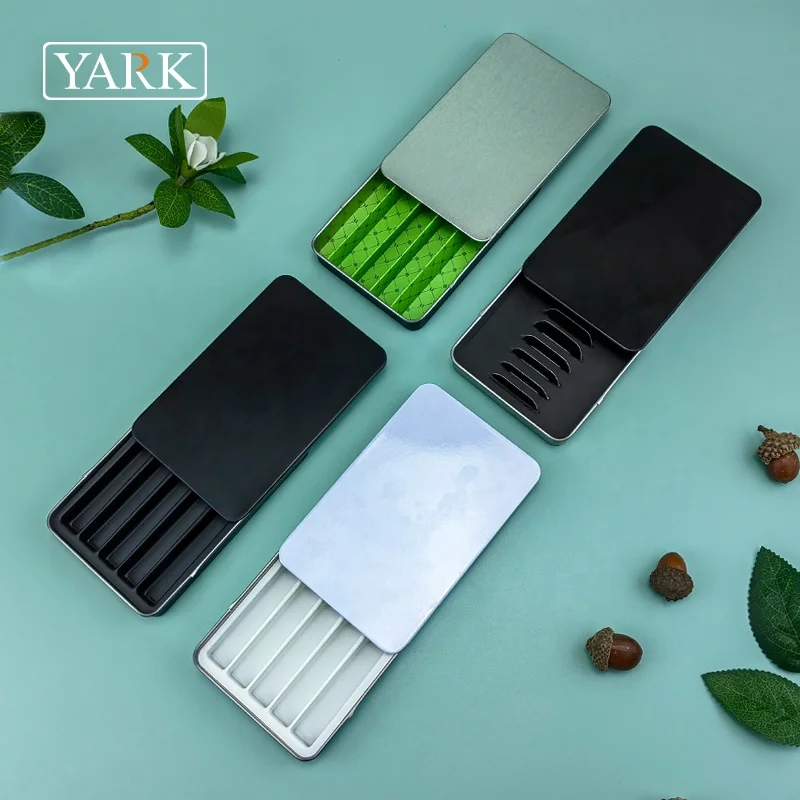 child resistant square slide tin can concentrate gummies tinplate case chocolate tin box