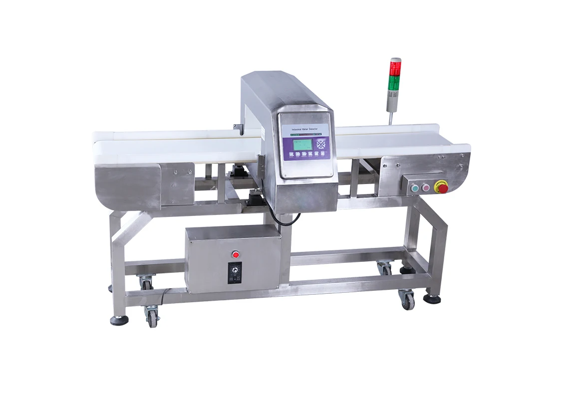 China supplier professional easy operation automatic digital display food detection metal detector machine for industry