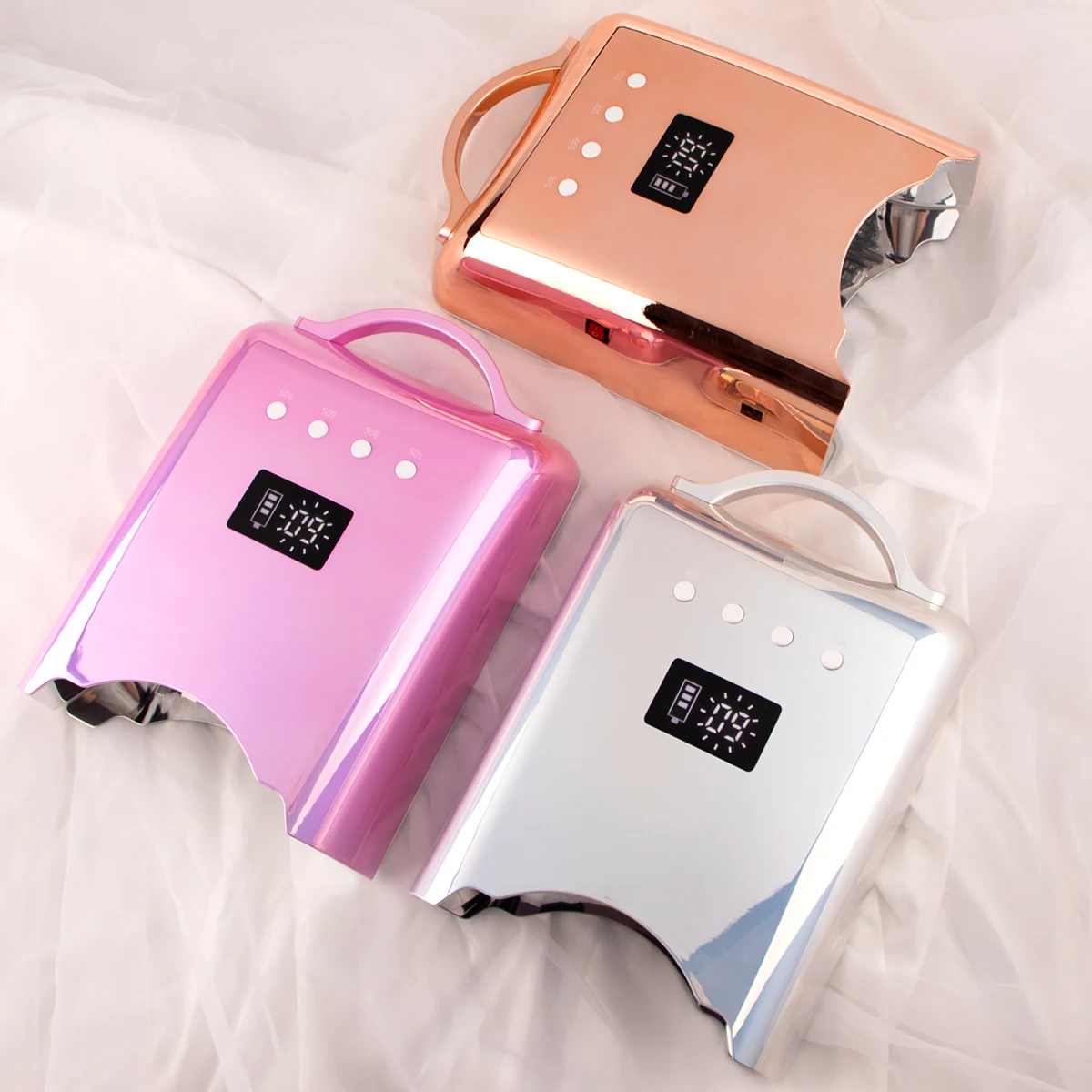 High quality electroplated inner housing rechargeable uv led manicure lamp wholesale professional lamparas uv nails dryer