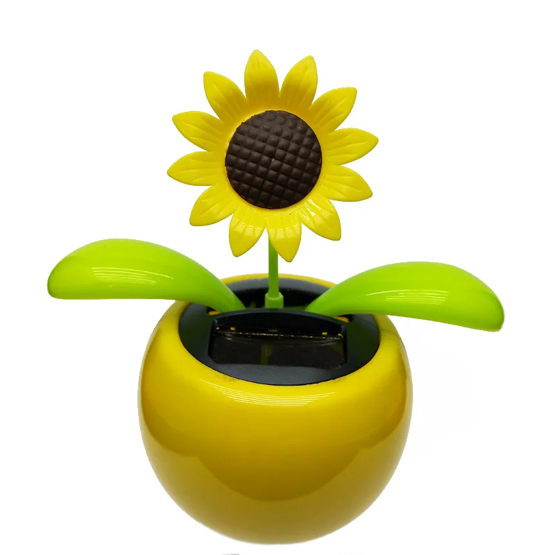 Hot Sell Eco-friendly Plastic Solar Powered Dancing Flower Solar Gifts Toys Car Decoration Solar Powered Dancing Flower