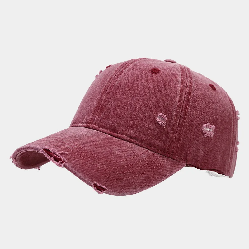 Customized 100% Cotton Washed Baseball Cap Solid Color Mesh Cap High Quality Vintage Trucker Hats