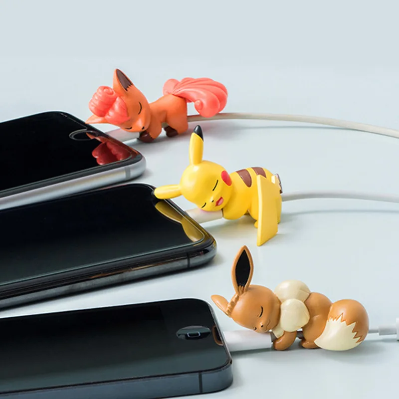 17 дизайн мягкий ПВХ Poke Монстр фигурки зарядка USB кабель протекторы в качестве рекламного подарка