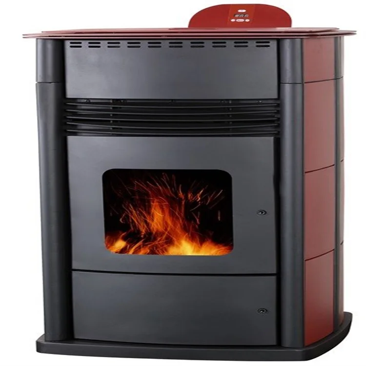 Indoor Freestanding Electric Biomass China Wood Pellet Stove Fire Heaters Burner Fireplace