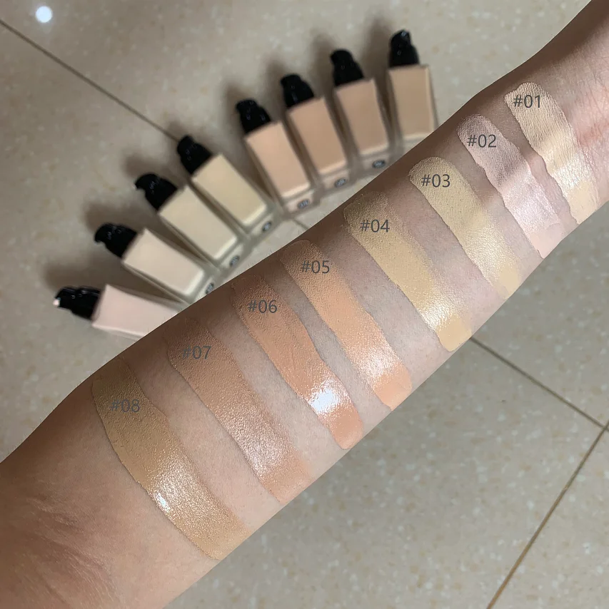 
Factory price cheap with low MOQ waterproof OEM 9 color private label foundation 