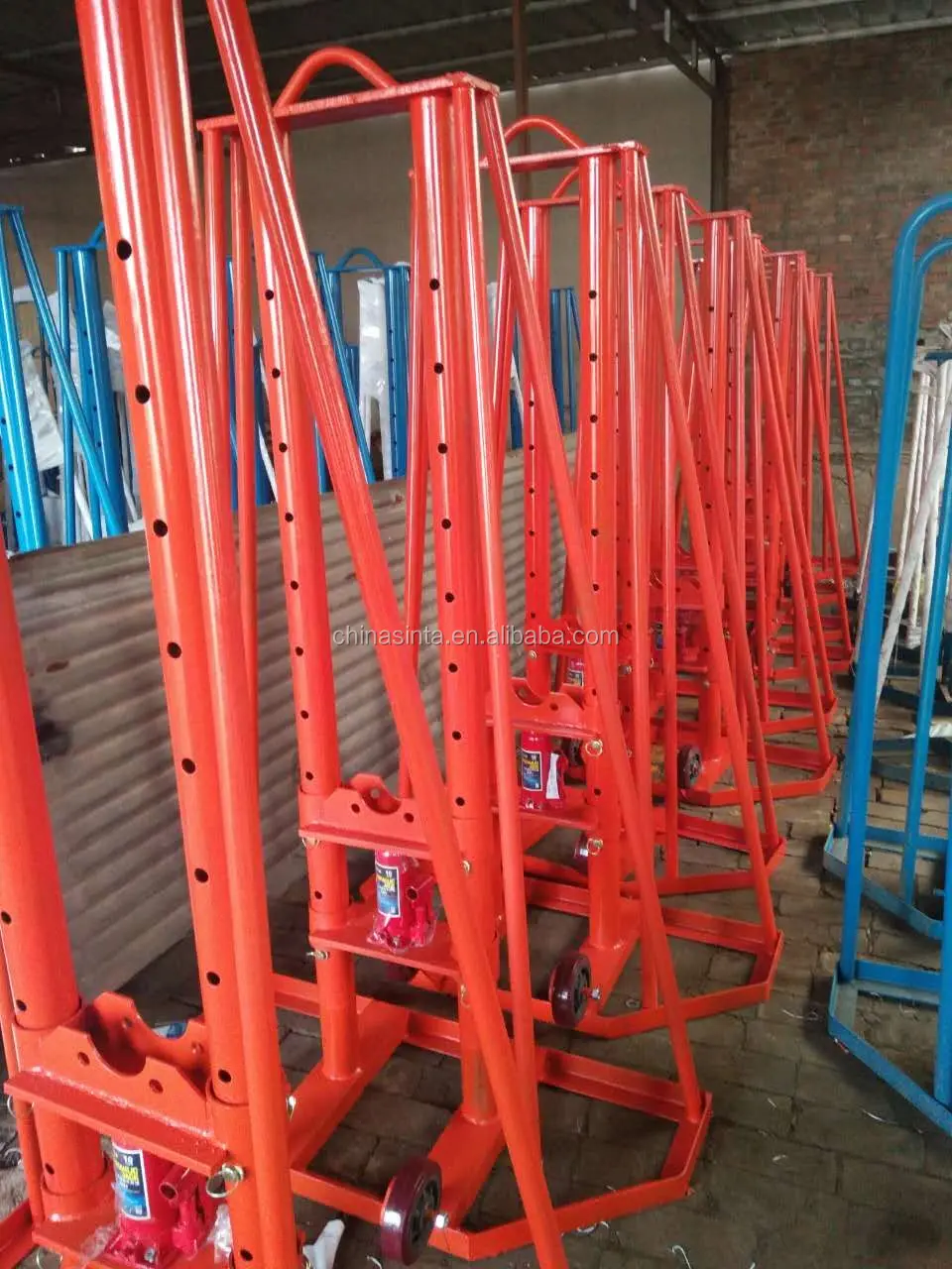 Heavy Load Cable Drum Jack Hydraulic Stringing Equipment Grounding Cable Reel Stand