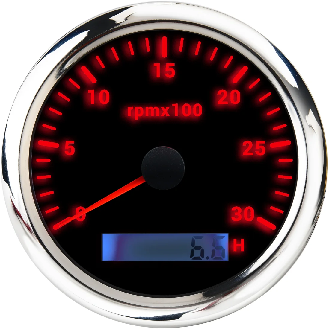 Diesel rpm 3 cylinder tachometer