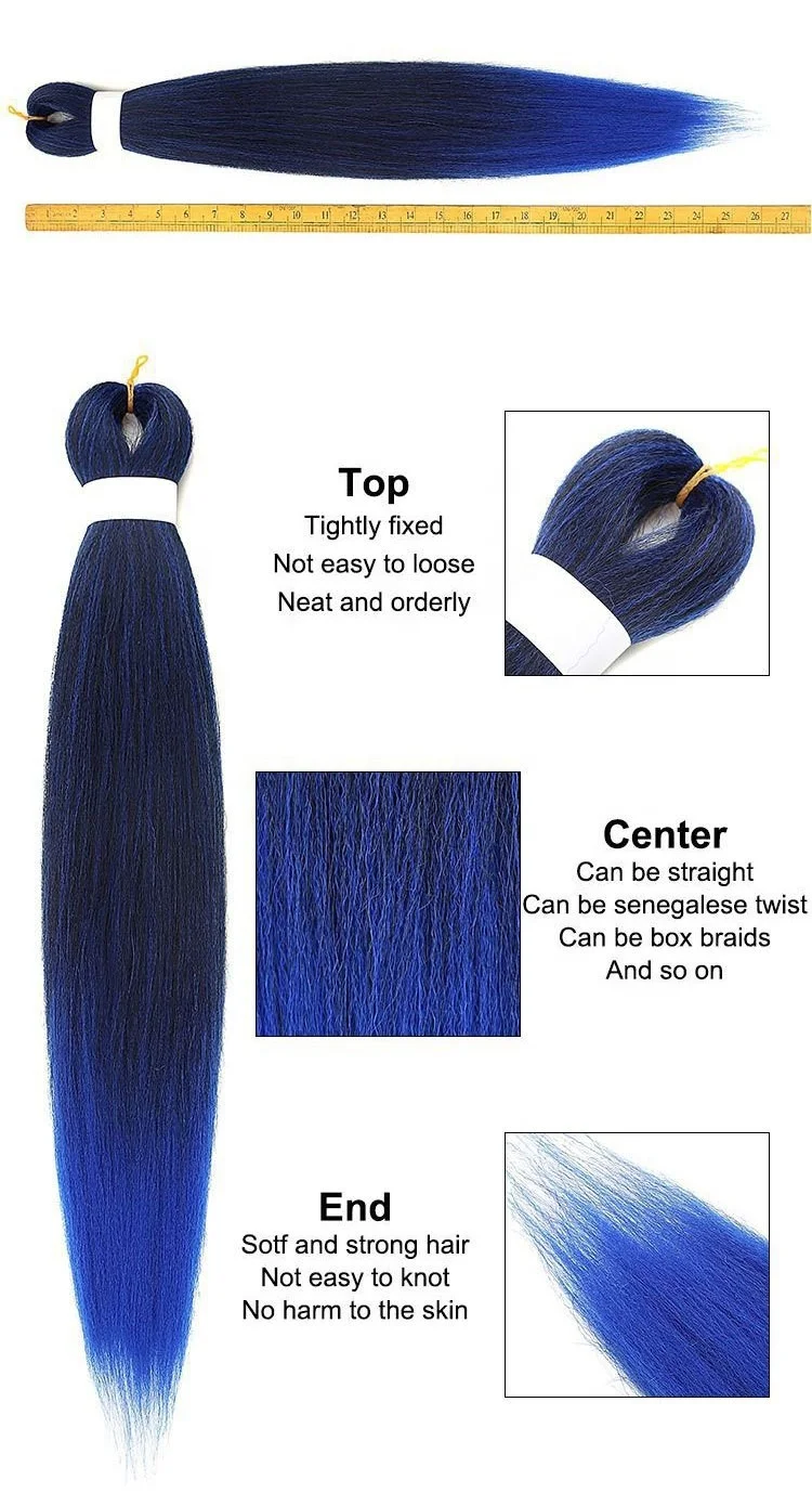 Fujia wholesale 3 pack pre stretched  braiding bundles hair wholesale hot water braids in bundles buy bulk