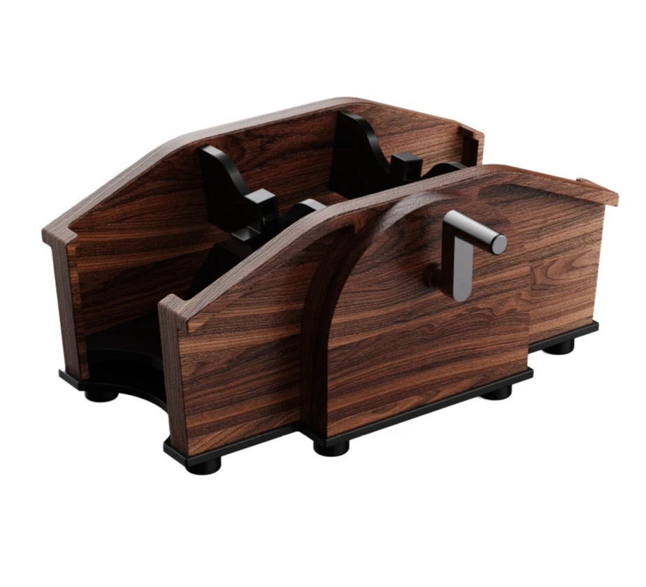 High Quality Wood-Looking Shuffler New Entertainment Product that Smoothly Dispenses Cards