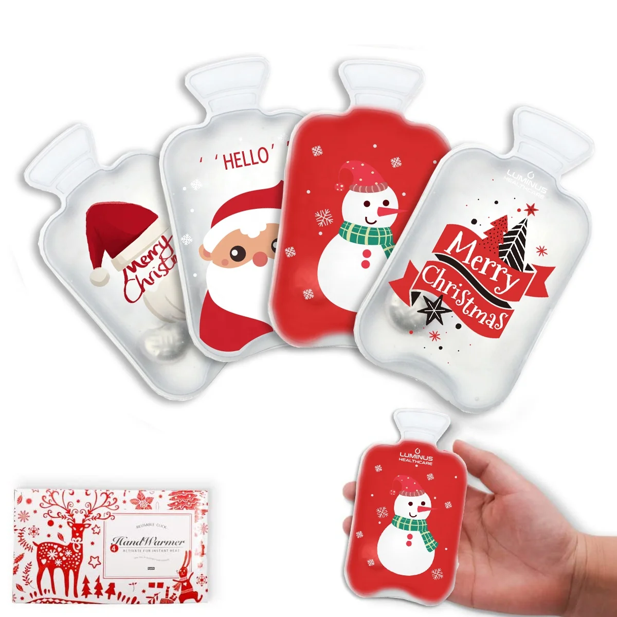 Customize Shape Winter Instant PVC Hand Warmer Heat Pack Reusable Hot Gel Pack