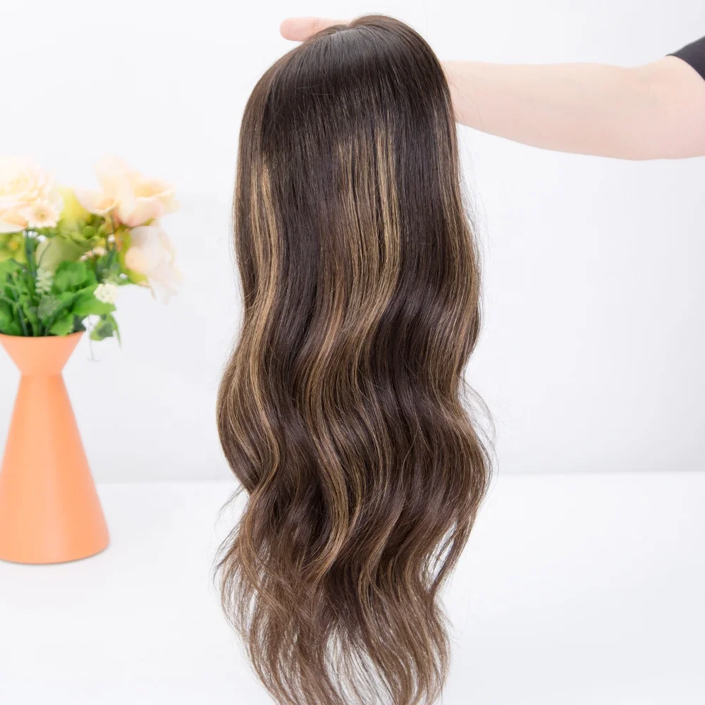 16 inch european natural hair monofilament wave wigs in stock cuticle aligned hair