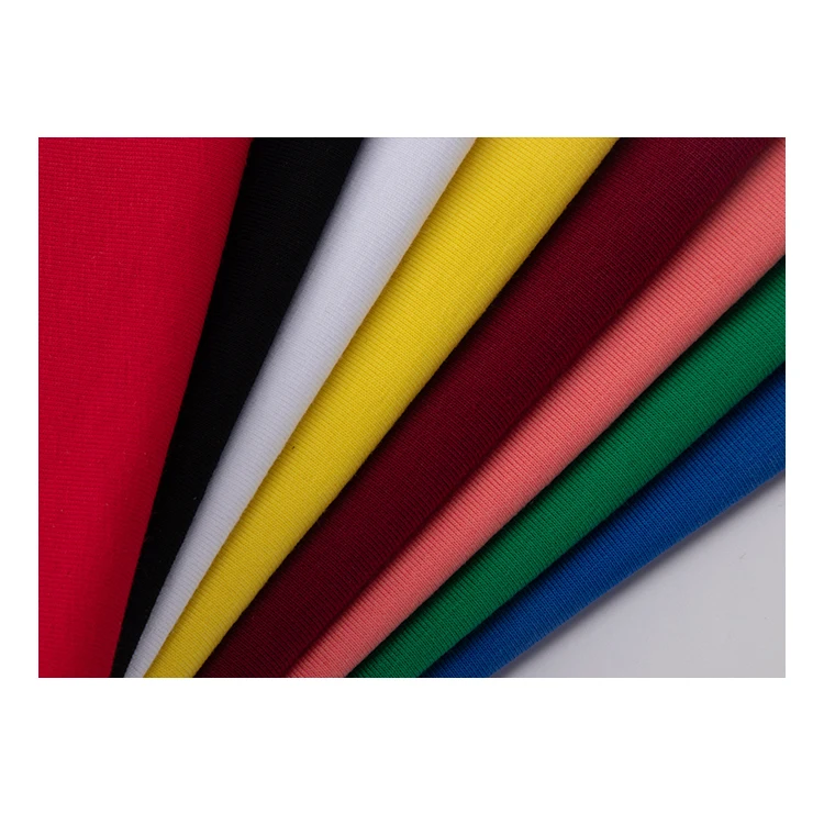 single jersey fabric 100% cotton F787  220gsm  cotton fabric men shirt single jersey knit fabric knitting t shirt mercerized cot