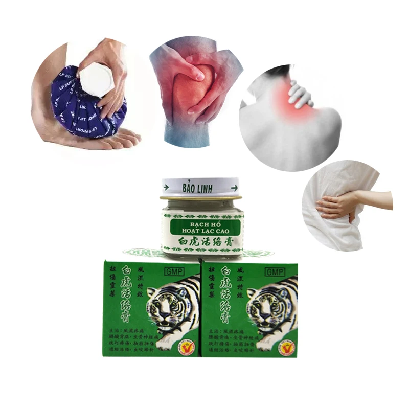 White Balm Tiger Ointment Muscle Back Joint Pain Massage Balm