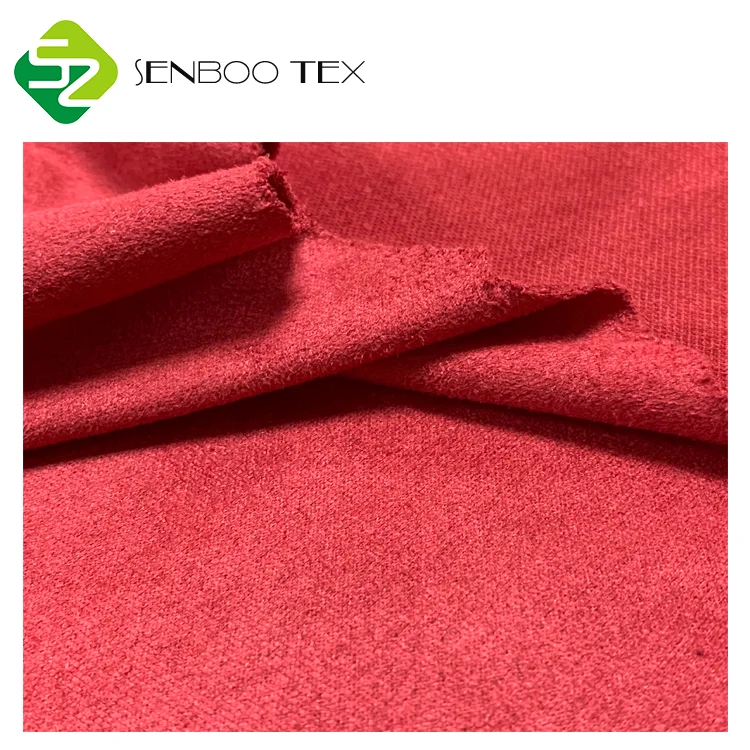 
 Супер гладкая 100% полиэфирная замшевая ткань, окрашенная на заказ для обуви  