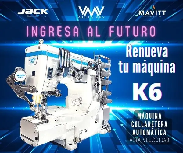 Full automatic Brand new JACK JK-K6-U Power Saving Cylinder-bed Interlock Machine