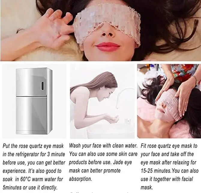 Factory Wholesale Skincare Eye Massage Beauty Tool Natural Stone Rose Quartz
