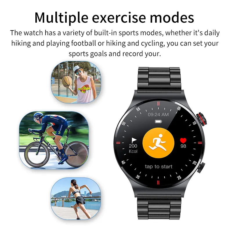 LIGE 2022 New Calling Smart watch Men Full Touch Screen Sports Fitness Watch is Suitable For Android ios Smartwatch