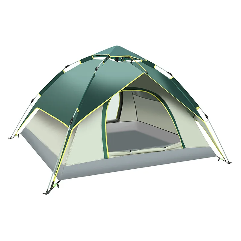 Wholesale Family Waterproof Double Layer Camping Tent 2-Person Automatic Outdoor Fast Automatic Tent