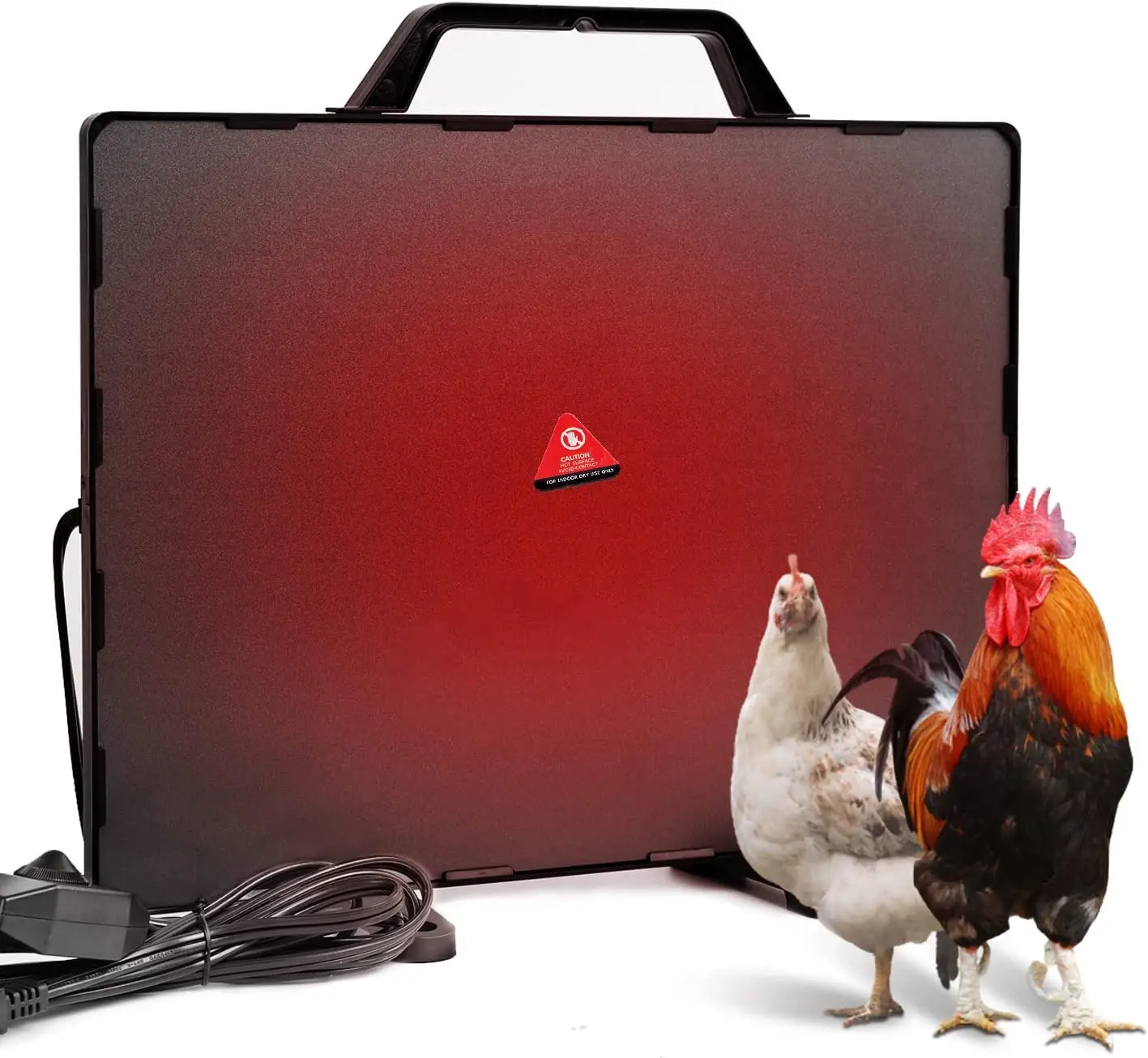 Chicken Coop Heater 140 Watts Temperature Adjustable Radiant Heat Chicken Heater Energy Efficient Design Safer Than Brooder Lamp
