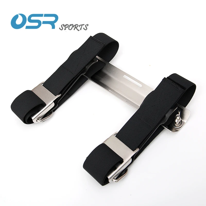 single tank adaptor (STA) for technical backmount single tank scuba diving with 2 tank straps and 2 bolts