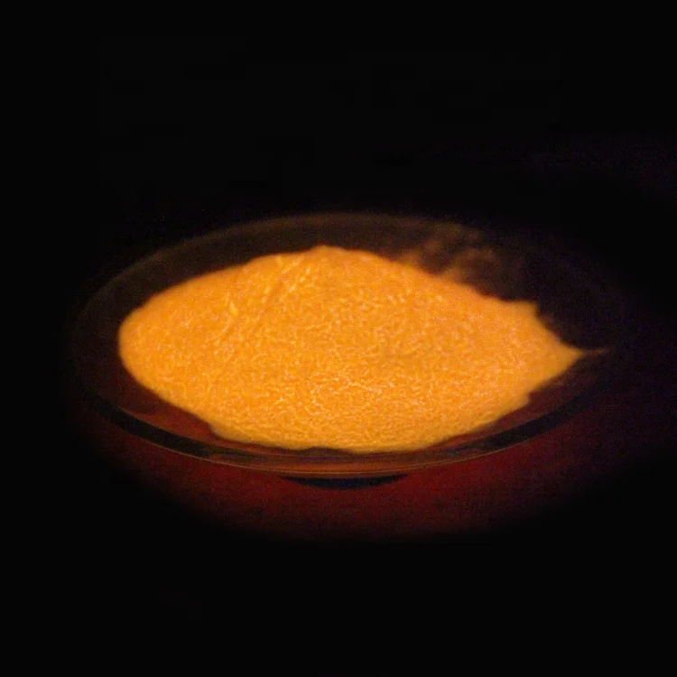 Red glow in the dark pigment powder and Orange phosphorescent pigment powder for paint