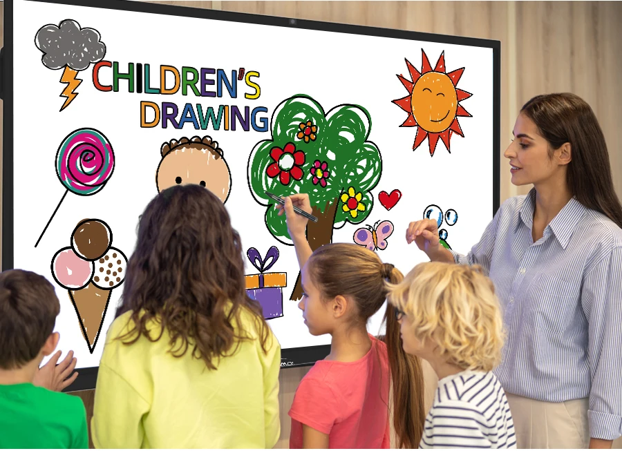 65/75/86/100 Inch 4K Display  Multi-Touch Smart Panels for Engaging Presentations and Interactive Learning smart whiteboard