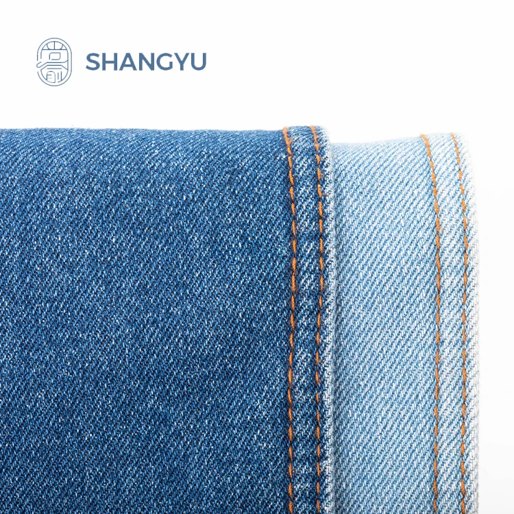 Оптовая продажа, низкая цена, эластичная хлопковая ткань из спандекса 12 унций для мужчин, джинсовая ткань из 80% хлопка
