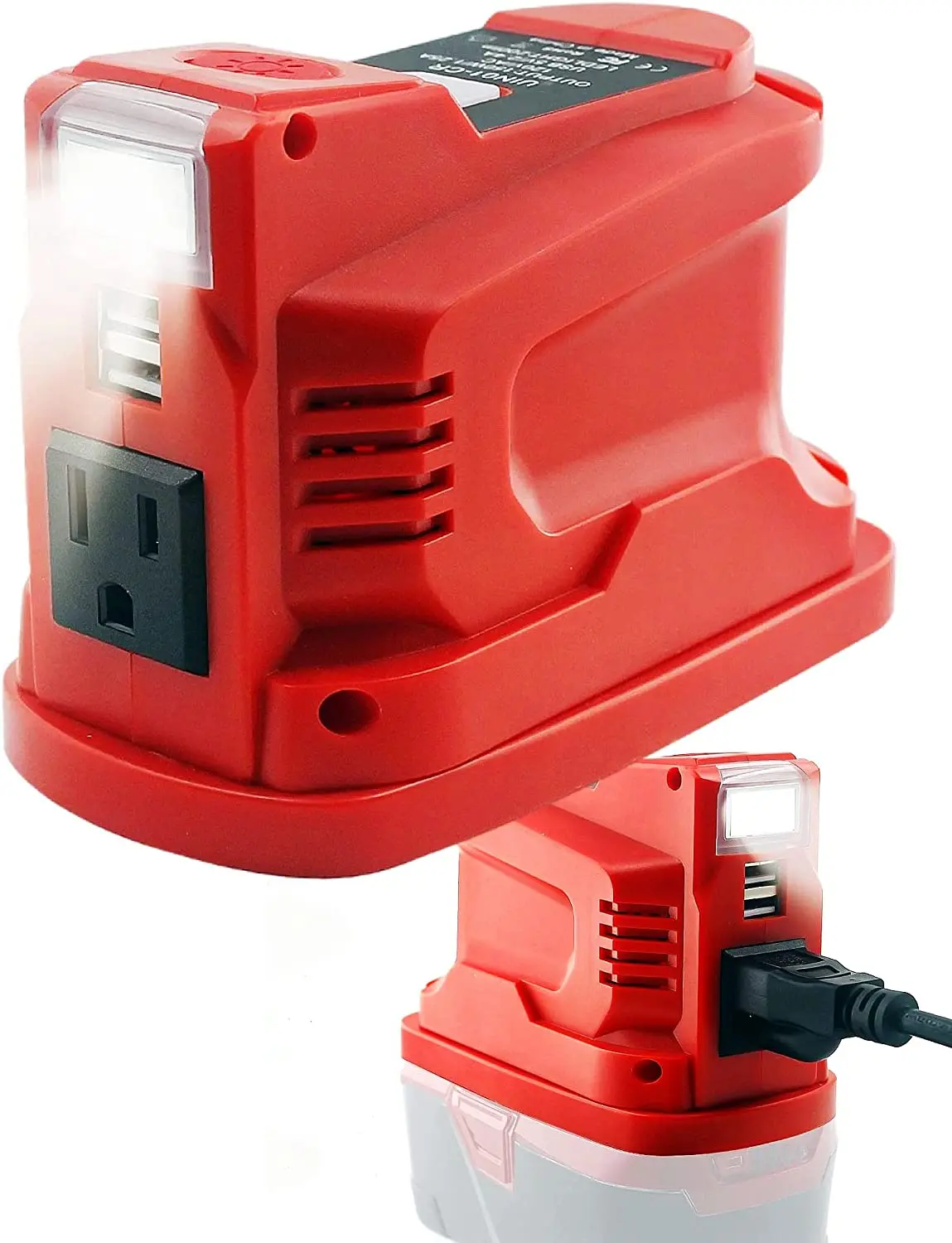 150W Power Inverter for Tool Batteries 110-120V AC Output  USB Charging Ports Suitable for Makitas Dewalts