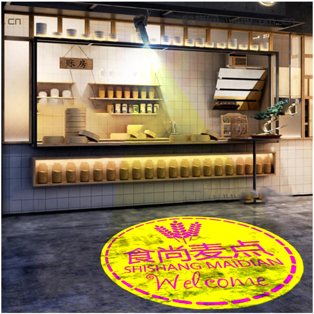 Brothers Unita Mini Portable cheap advertising lights 15W Gobo Projector LED for DJ KTV Bar malls