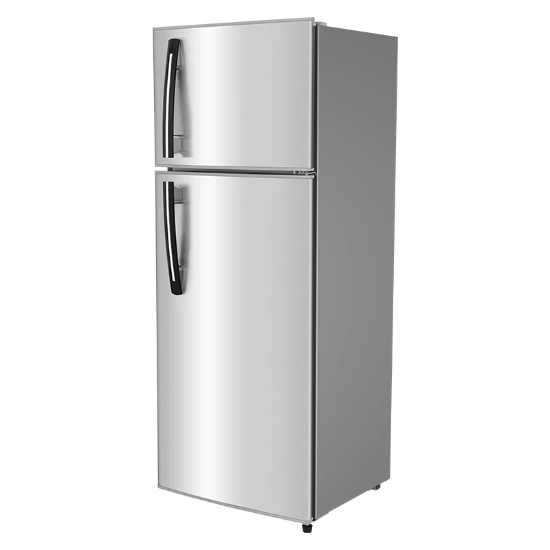 Hot Selling 210L large capacity Double Stage sliver refrigerators with handle home use refrigerators